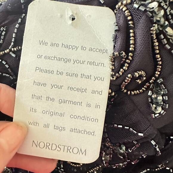 PISARRO NIGHTS Womens Size 14 Navy Bateau Neck Floor Length Jumpsuit Formal - Picture 11 of 12